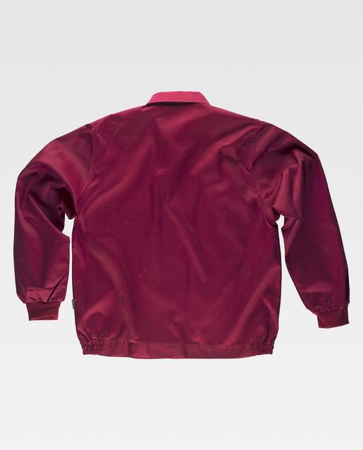 Jacke mit Nylonreißverschlüssen, elastischer Taille und zwei Granat-Brusttaschen