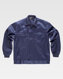 Cazadora con cremalleras de nylon Marino