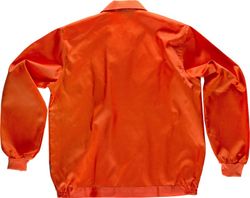 Jacke mit Nylonreißverschlüssen, elastischer Taille und zwei Brusttaschen Orange