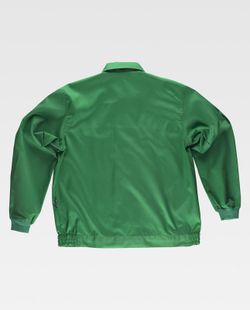 Jacke mit Nylonreißverschlüssen, elastischer Taille und zwei Brusttaschen Pistaziengrün