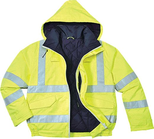 BIZFLAME Rain antistatische Warnschutz-FR-Pilotjacke, antistatisch und flammhemmend