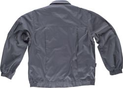 Reißverschlussjacke mit 2 dreifach genähten Brusttaschen Grau