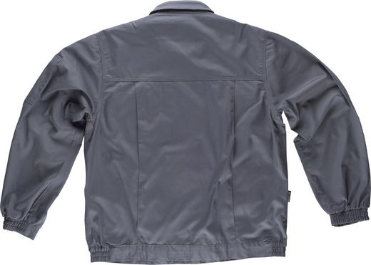 Reißverschlussjacke mit 2 dreifach genähten Brusttaschen Grau
