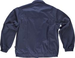 Reißverschlussjacke mit 2 dreifach genähten Brusttaschen Navy