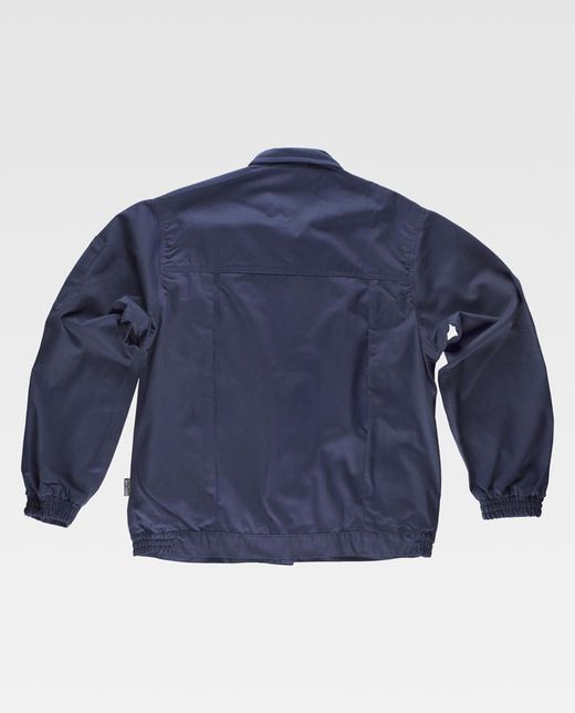 Reißverschlussjacke mit 2 dreifach genähten Brusttaschen Navy