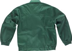 Reißverschlussjacke mit 2 Brusttaschen dreifach vernäht dunkelgrün