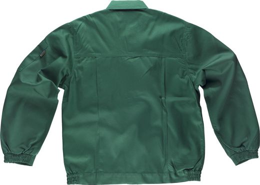 Reißverschlussjacke mit 2 Brusttaschen dreifach vernäht dunkelgrün