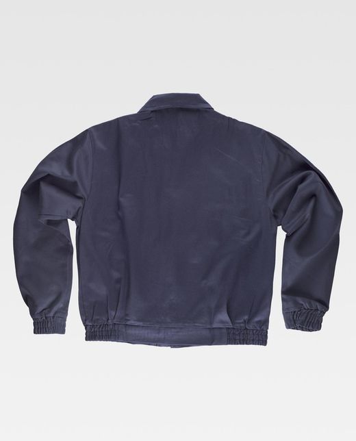 Feuerfeste Jacke, versteckter Reißverschluss 100% Baumwolle FIREWOOD CERTIFICATE EN11612 Navy