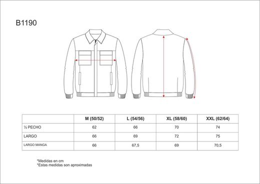 Feuerfeste Jacke, versteckter Reißverschluss 100% Baumwolle FIREWOOD CERTIFICATE EN11612 Navy