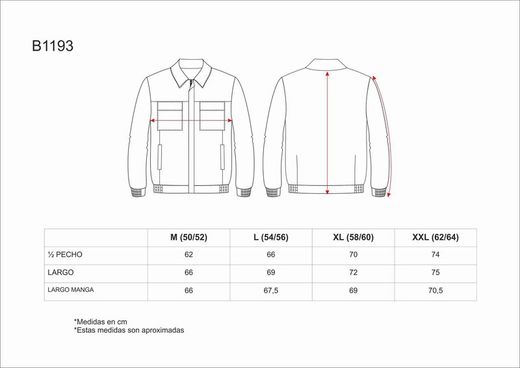 Flammhemmende und antistatische Jacke aus 100% Baumwolle FIREWOOD EN11612 UND ANTI-STATIC EN1149 Navy