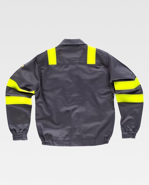 Cazadora ignífuga y antiestática Gris Amarillo