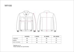 Jacket line 1 yoke and combined placket, nylon zippers and cellphone bag on the chest Red Black