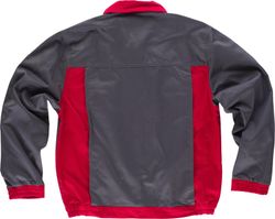 Line 2 Jacke mit kombinierter Taille und Knopfleiste, Nylon-Reißverschlüssen und Ärmeltasche Grey Red