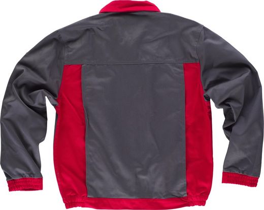 Line 2 Jacke mit kombinierter Taille und Knopfleiste, Nylon-Reißverschlüssen und Ärmeltasche Grey Red