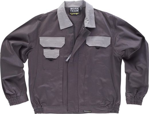 Giacca combinata linea 3, elastico in vita e due pettorali grigio grigio