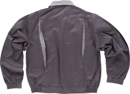 Giacca combinata linea 3, elastico in vita e due pettorali grigio grigio