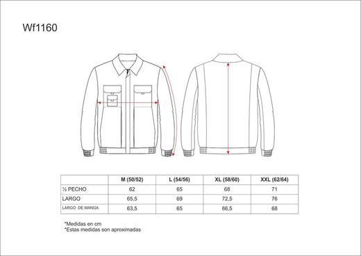 Kombinierte Jacke der Linie 3, elastische Taille und zwei Brusttaschen in Marinegrau