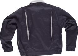 Kombinierte Jacke der Linie 3, elastische Taille und zwei Brusttaschen in Marinegrau