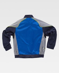 Cazadora linea 5 combi 3 colores Cremallera de nylon recta Azulina Gris Claro Marino