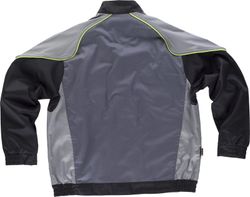 5-Linien-Kombijacke 3 Farben Reißverschluss aus geradem Nylon, reflektierende Paspelierung Dunkelgrau Hellgrau Schwarz