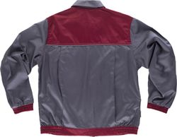 Jacket line 8 combined with zipper, reflective piping Maroon Gray
