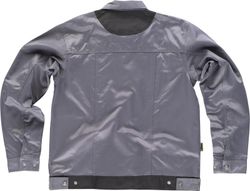 Jacket line 9 combined with zip closure fabric Beaver Nylon Gray Black