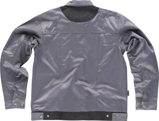 Jacket line 9 combined with zip closure fabric Beaver Nylon Gray Black
