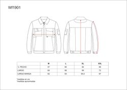 Jacket line 9 combined with zip closure fabric Beaver Nylon Navy Gray