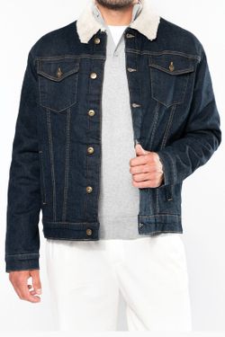 Cazadora vaquera forro sherpa hombre