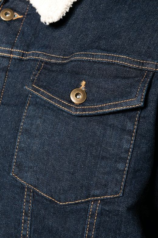 Cazadora vaquera forro sherpa hombre