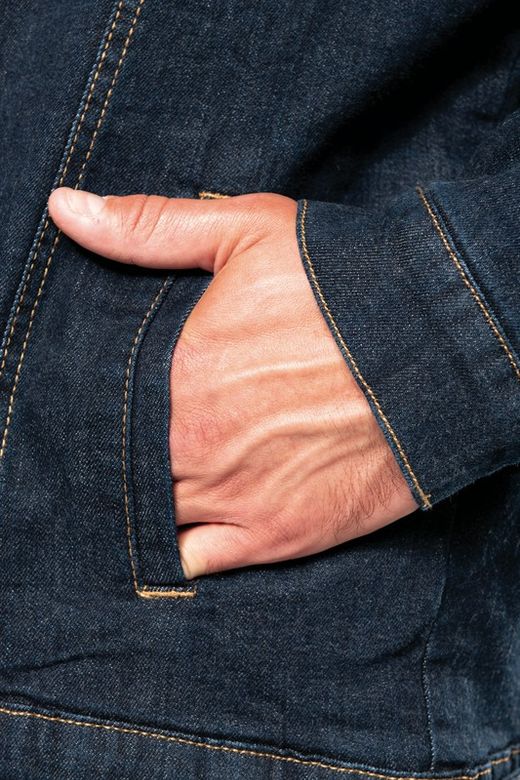 Cazadora vaquera forro sherpa hombre