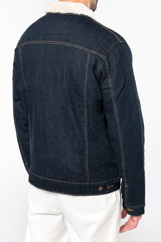 Cazadora vaquera forro sherpa hombre