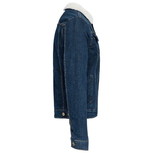 Cazadora vaquera forro sherpa hombre