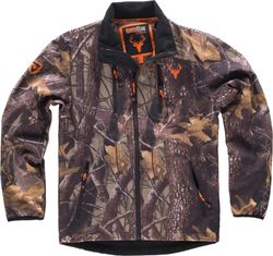 Cazadora workshell con estampado Camuflaje Bosque Marrón