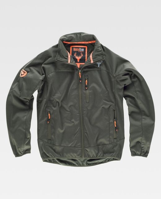 Kombinierte leichte Workshell-Jacke mit 2 Seitentaschen Forest Green