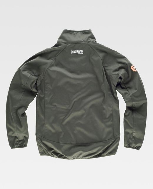 Kombinierte leichte Workshell-Jacke mit 2 Seitentaschen Forest Green