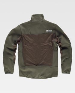 Cazadora workshell punto Verde Caza / Marron