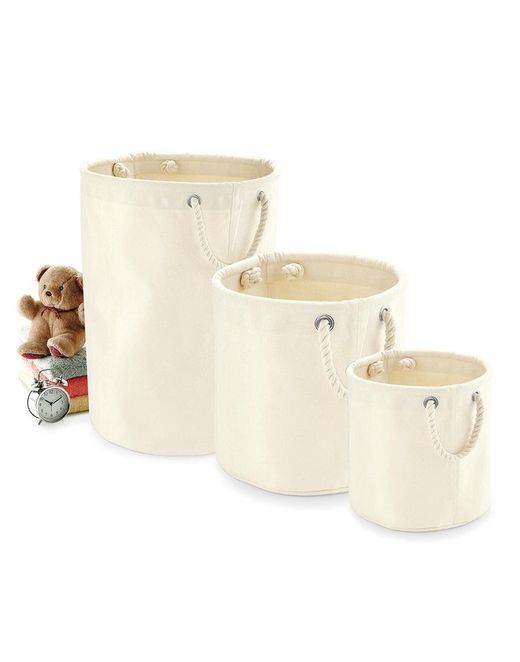 Thick canvas storage basket