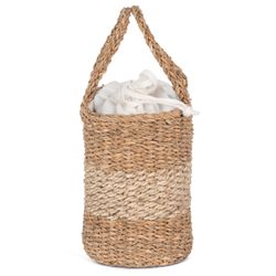 Cesta/Bolso de yute y junco