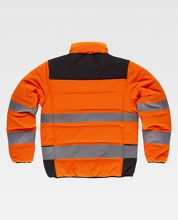 Chaleco acolchado combinado Naranja / Negro