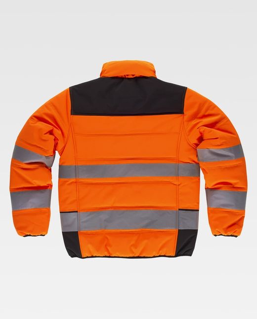 Chaleco acolchado combinado Naranja / Negro