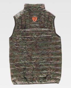 Gepolsterte Weste mit 2 Seitentaschen Camouflage Brown