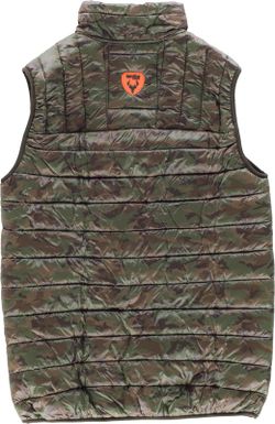 Gepolsterte Weste mit 2 Seitentaschen Camouflage Brown