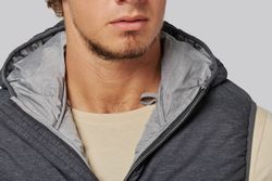 Gilet imbottito con cappuccio per adulti