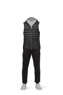 Gilet imbottito con cappuccio per adulti