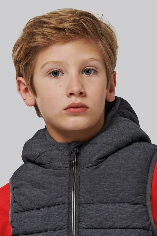Gilet rembourré à capuche pour enfants