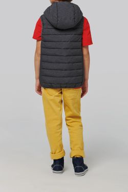 Gilet rembourré à capuche pour enfants