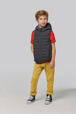 Gilet rembourré à capuche pour enfants