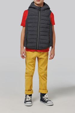 Gilet rembourré à capuche pour enfants