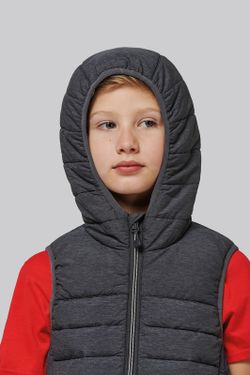 Gilet rembourré à capuche pour enfants